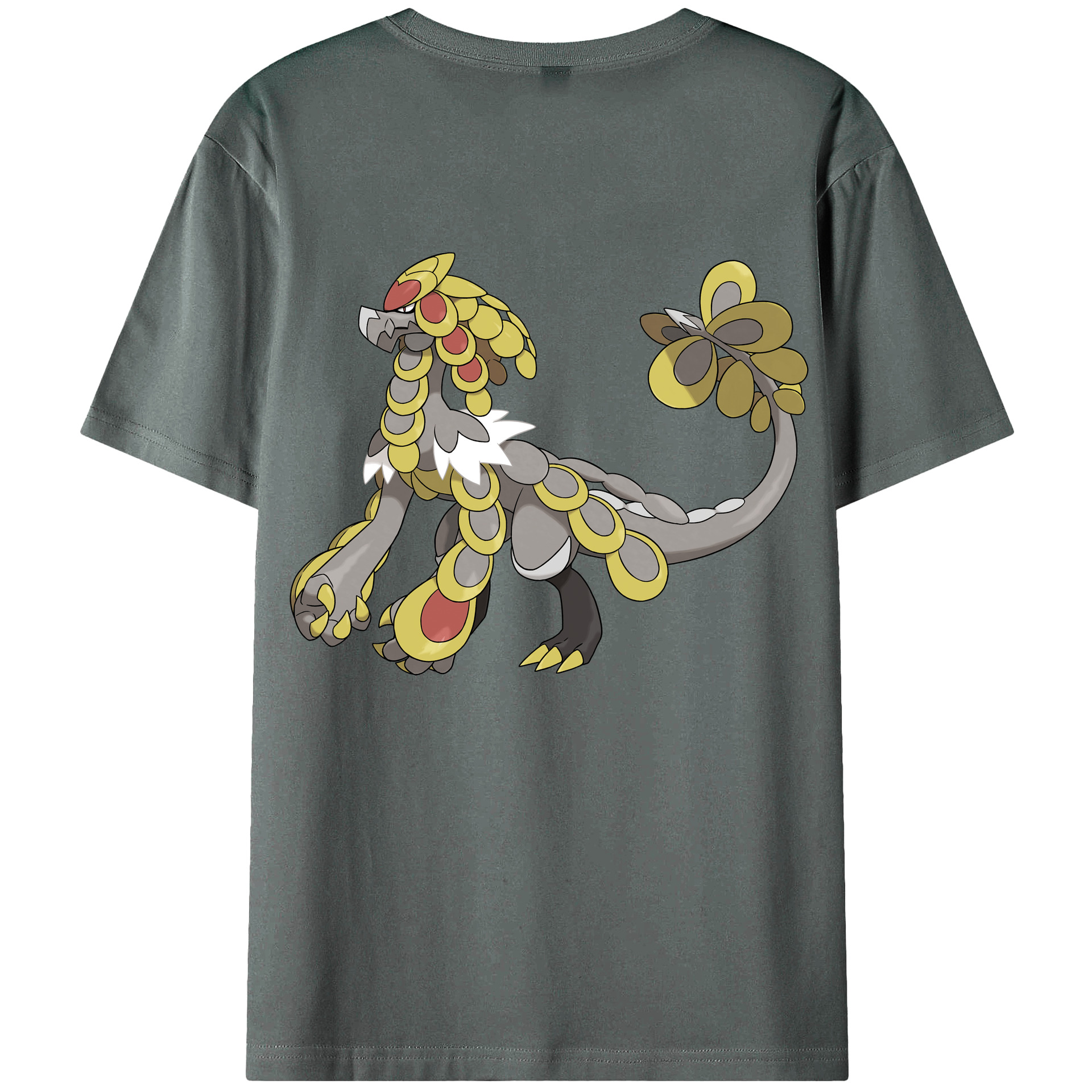 （画像用） ポケットモンスター Pokémon 綿100％ メンズ半袖Tシャツ（バックプリント） 通気性